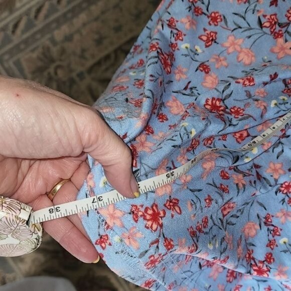 Suzanne Betro SB Short Sleeve Floral Gathered Waist Sz. S Dress - Picture 10 of 10